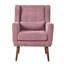 Fauteuil d'appoint moderne en chenille avec coussin lombaire-610296127