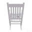 Chaise berçante en bois blanc-372086928