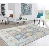 Cielito Hand Woven Cotton and Wool Oriental Area Rug