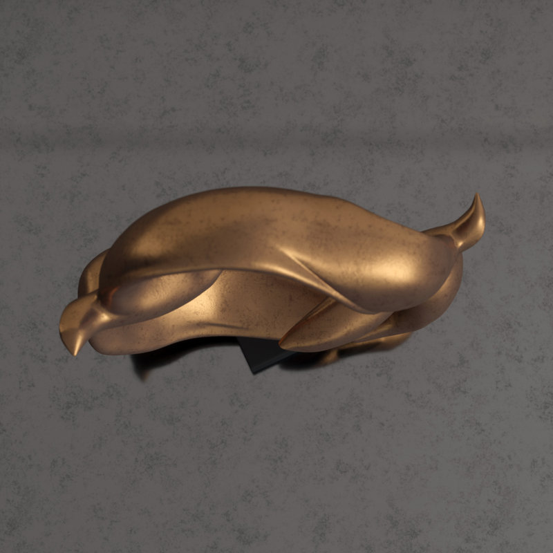 Doves of Peace Sculpture-Sm, 14" H x 16" W x 4.25" D