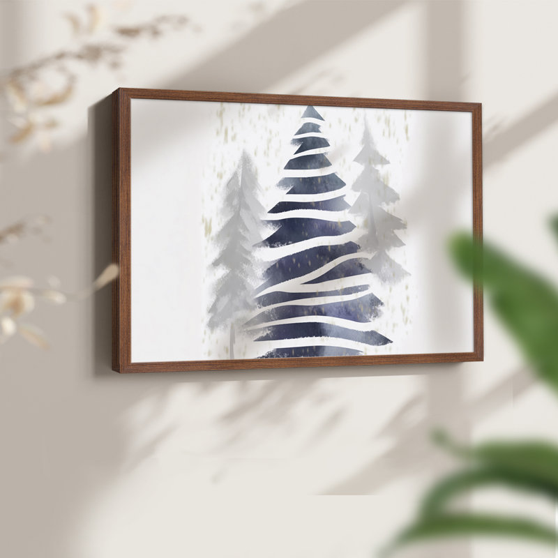 Art de Noël - DCCXCV - Reproduction encadrée - Restickable, Noyer, H 16 po x l 20 po