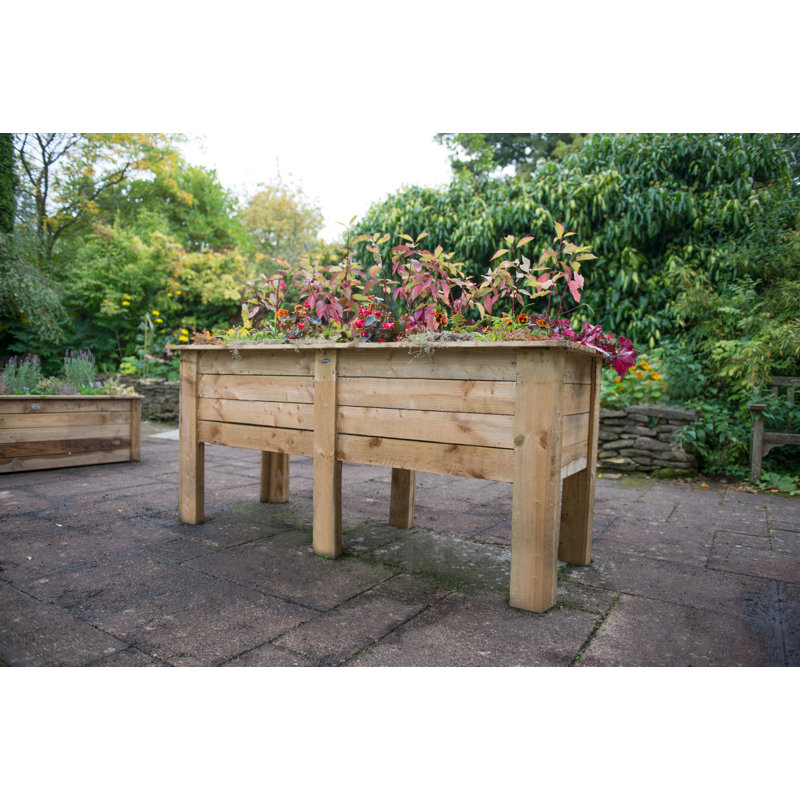 Handmade Wood Raised Garden Bed, 80 cm H x 180 cm W x 70 cm D