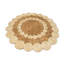 Tapis rond en jute deux tons