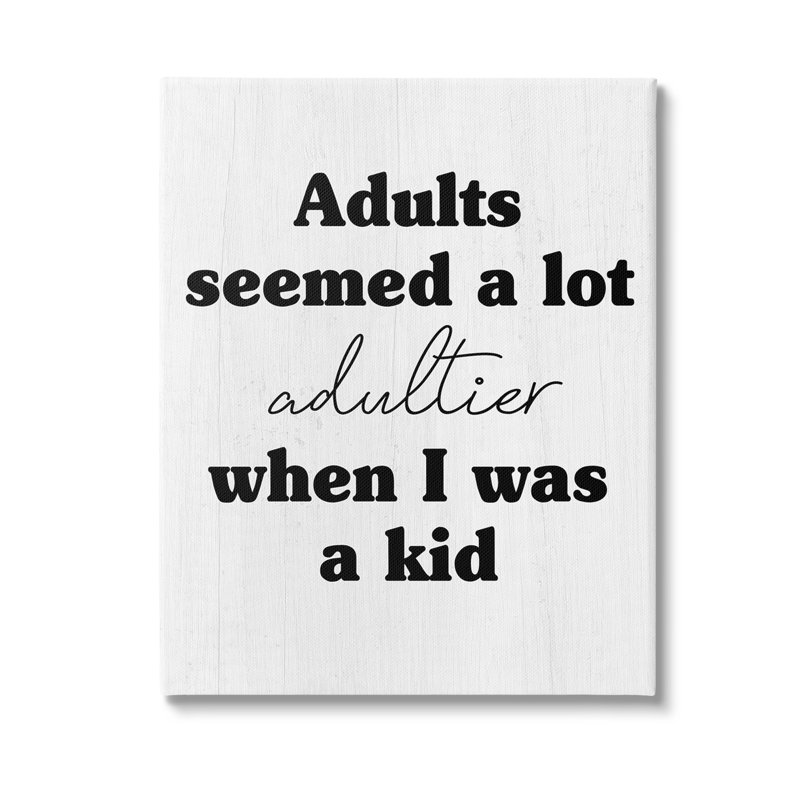 Art mural sur toile "Sassy Adult" par Lil 'Rue, H 30 po x l 24 po
