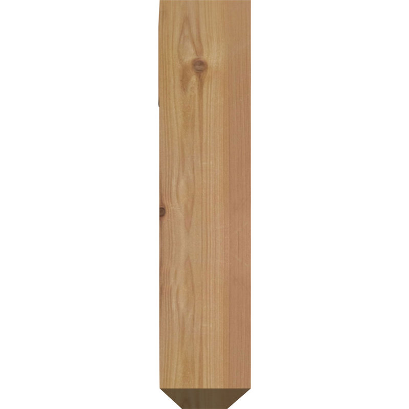 Support à crête en fer Eris, H 18 po x P 15 1/2 po, Cèdre rouge de l'Ouest l 4 po x T 4 po (sciage br