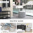 Round Storage Ottoman Coffee Table With Flip Top Tray,Living Room Table