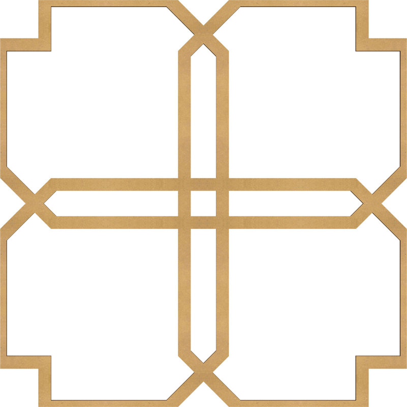 Panneaux muraux décoratifs Englewood, Cerise, H 15 3/8 po x l 15 3/8 po x P 1/4 po