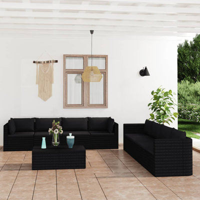 Large canapé de patio avec coussins