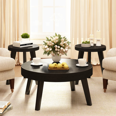 Keteria 3-Piece Farmhouse Living Room Table Set