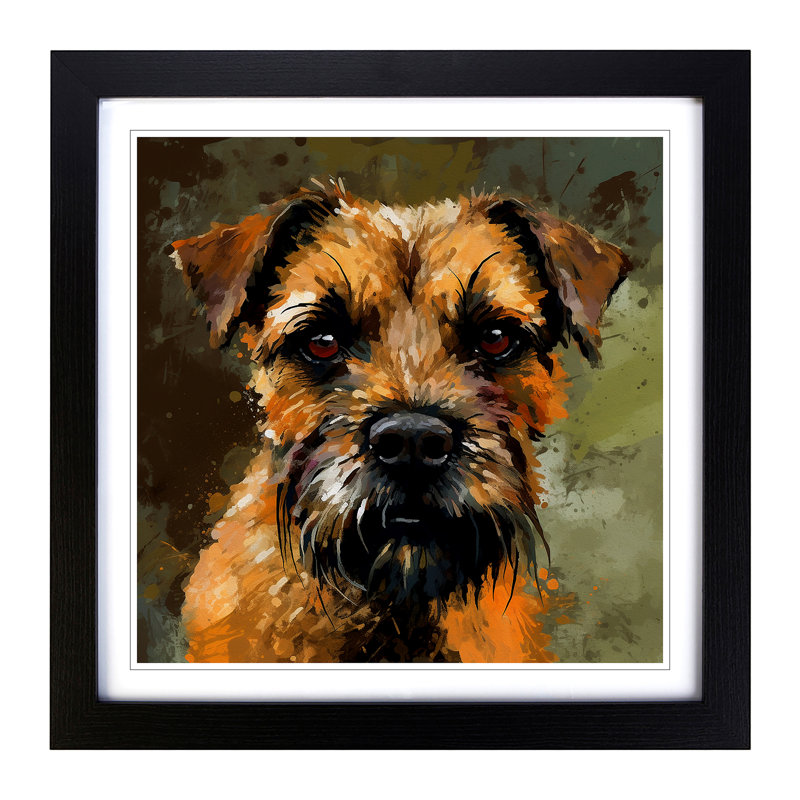 Single Picture Frame Print on Wood, Black