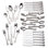Lenox French Perle 65 Piece Flatware Set, 18/10 Stainless Steel, Service For 12