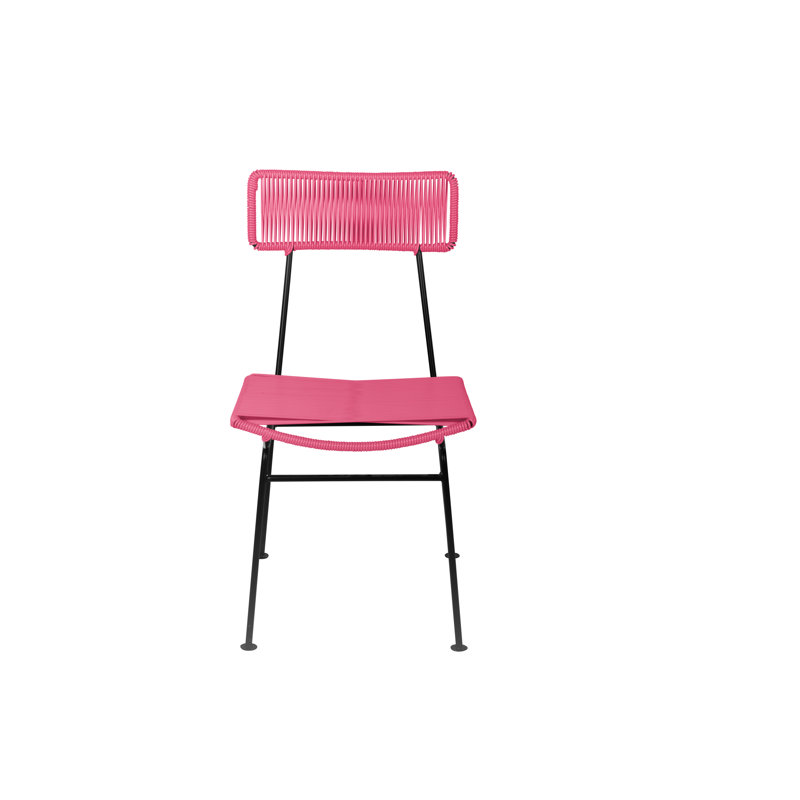 Chaise Hapi, Rose/noir