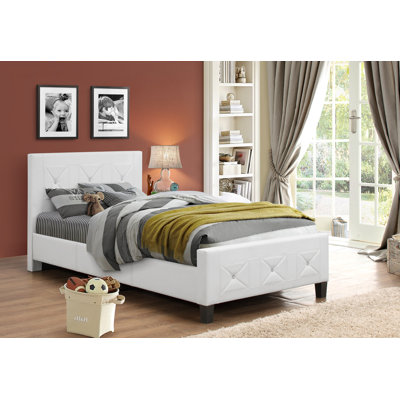 Lit plateforme tapissier Agerton