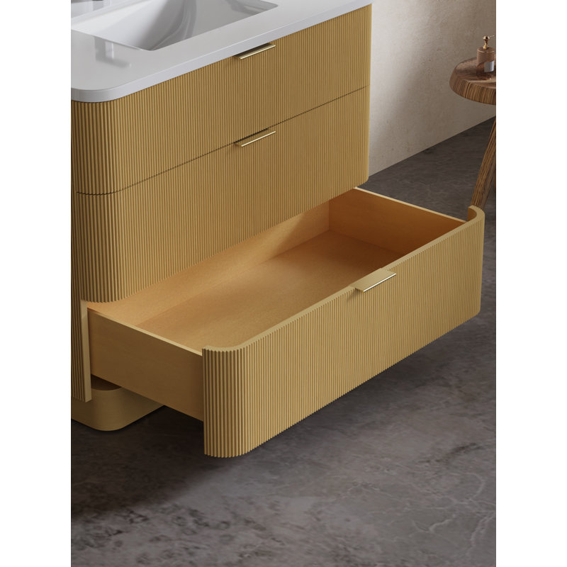 Ensemble de meuble-lavabo moderne 42 po avec évier encastré et dosseret Maxbano, 42"