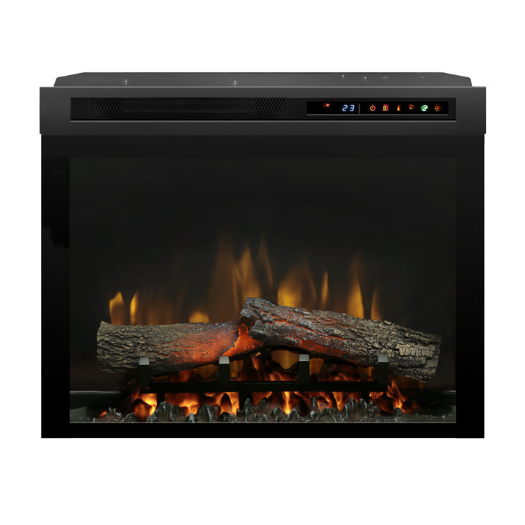Dimplex Nova Multi-Fire XHD Plug-In Electric Fireplace Insert - Realistic Flames and Logs, 1000 SQ FT, Ceramic Heat