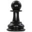 8" Tall Oversized Chess Set with Vinyl Roll-up Board