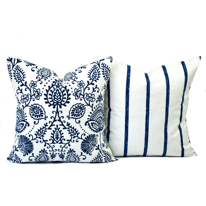 Housse de coussin 100% coton, H 19 po x l 19 po