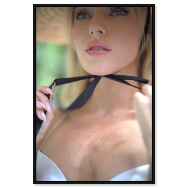 Yours Forever Canvas Fashion Print by Oliver Gal, Black Frame, 10 x 15, 31"H x 21"W, Silver Frame