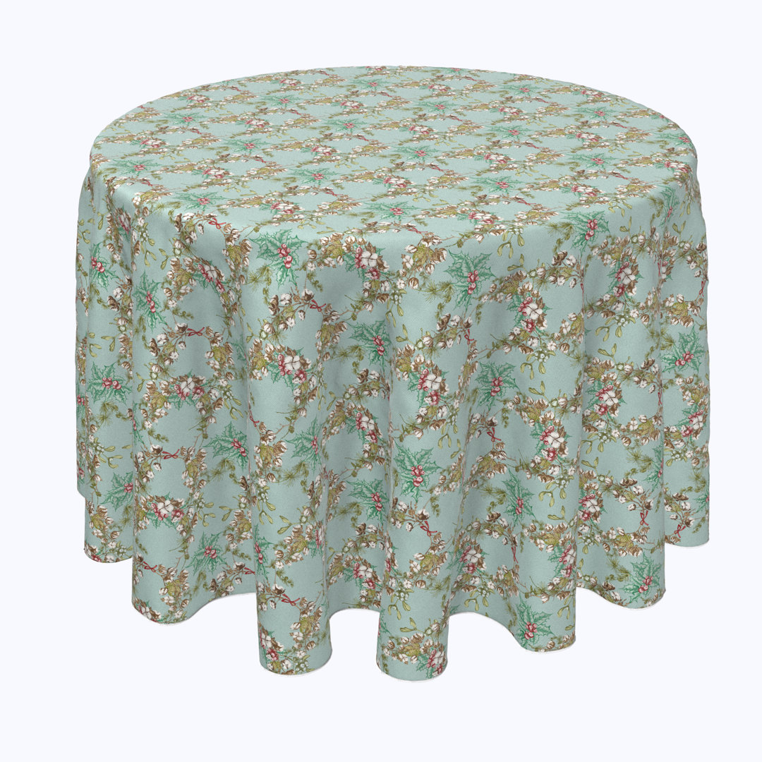 Hebgen Floral Round Tablecloth The Holiday Aisle® 