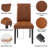 Dining Chairs Set Of 4, Upholstered Fabric Kitchen Side Chairs With High Back, Leather Restaurant Chair With Padded Seat And Wood Legs For Home Kitchen Living Room-1962973905