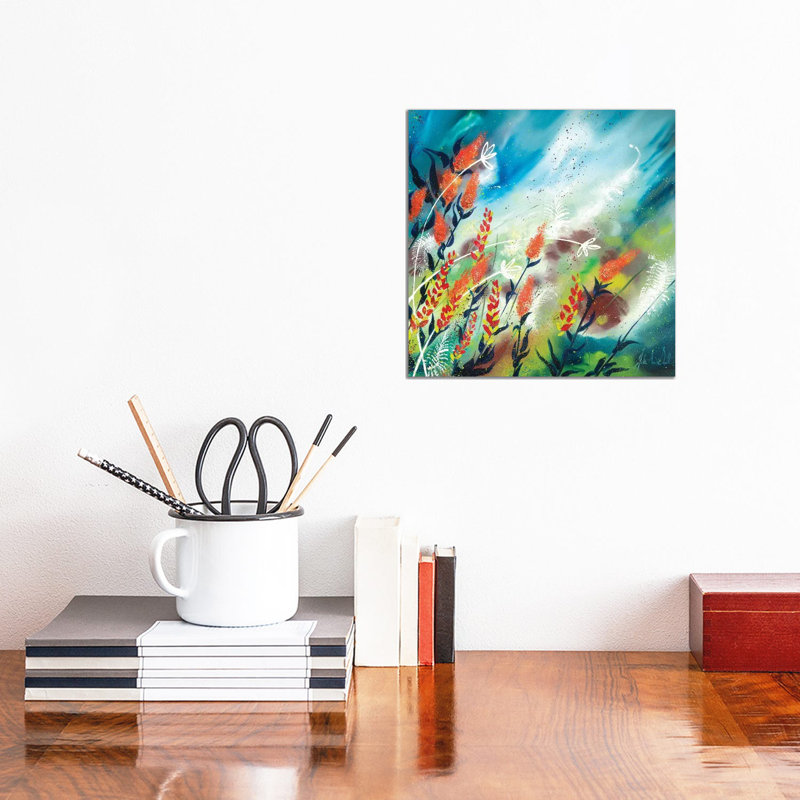 «Art of Lazy Days» par Julie Ann Scott - reproduction d'art sur toile tendue, H 12 po x l 12 po x P 0,75 po