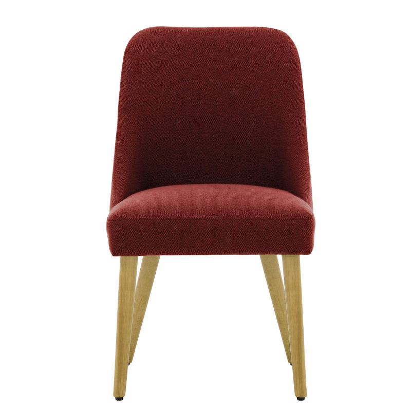 Lexi 48cm H Velvet Upholstered Side Chair, Burgundy