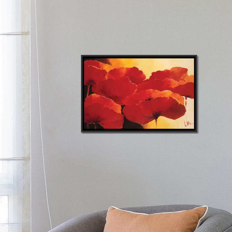 « absolu magnifique i », impression sur toile, H 18 po x l 26 po x P 1,5 po, Toile avec cadre noir, Pas de tapis