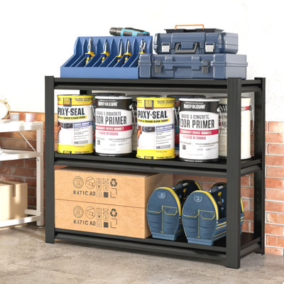 Étagères de rangement métalliques Ackron 39 po H pour garage avec étagères ajustables,