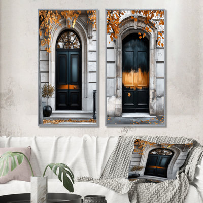«Paris Muse Dorsay Door I - City Paris Wall Art», ensemble de 2 pièces