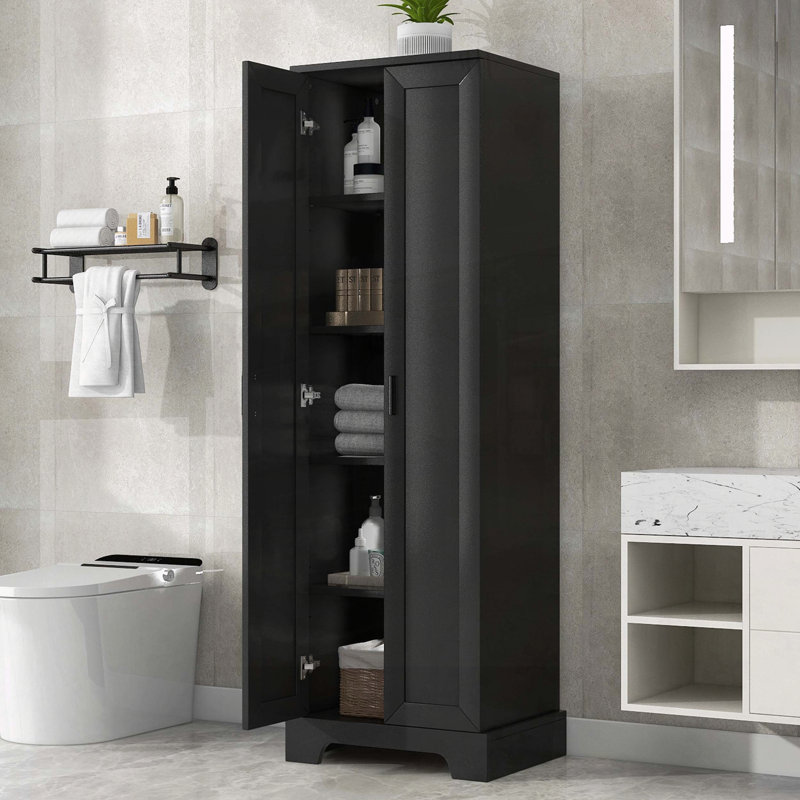 Armoire de rangement avec deux portes et tablette réglable