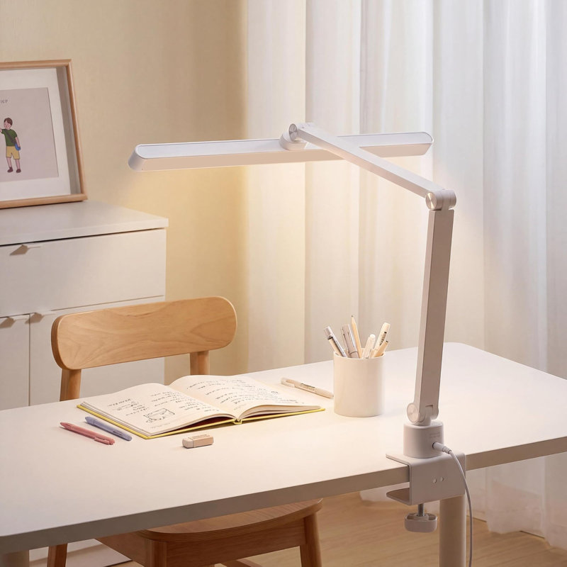 24-Inch LED Clamp Desk Lamp, CRI 96+, 25 Settings, LED Desk Lamp