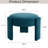 Modern Unique Design 20.5" W Velvet Upholstered Ottoman-1516446384
