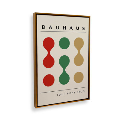Bauhaus Shapes Reimagined Print on Canvas