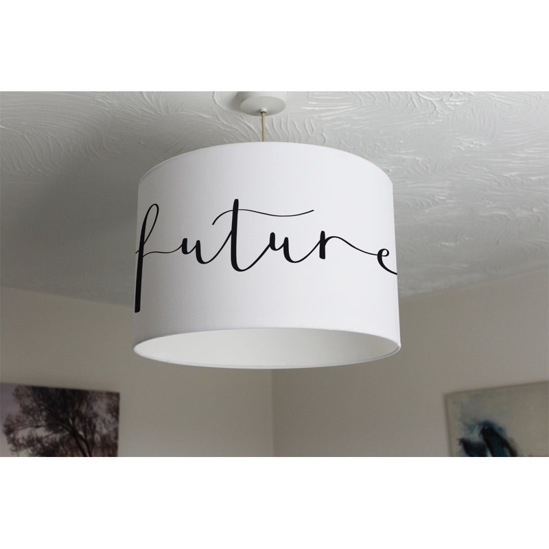 25cm H Canvas Drum Pendant Shade ( Clip On )