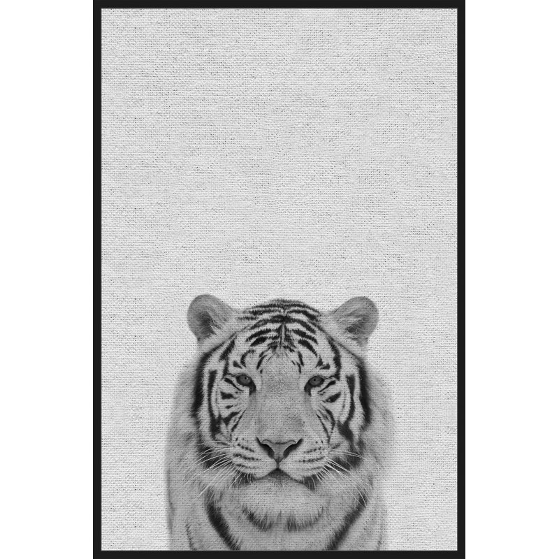Tamed Tiger III - Floater Frame Print on Canvas, 91 cm H x 61 cm W x 4 cm D