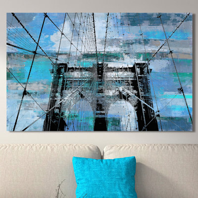« brooklyn bridge iv », reproduction d’impression sur toile tendue
