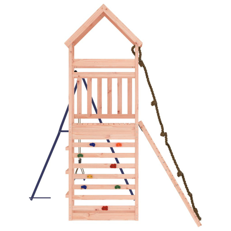 Gudino Freeport Park Pine Swing Set with Swing(s) , Slide(s), Natural Douglas