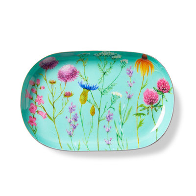 Wildflowers Metal Trinket Tray Multi Iron Everyday