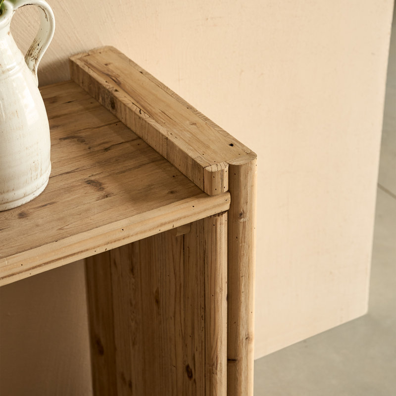 Table console en bois massif recyclé de 46 pouces de large