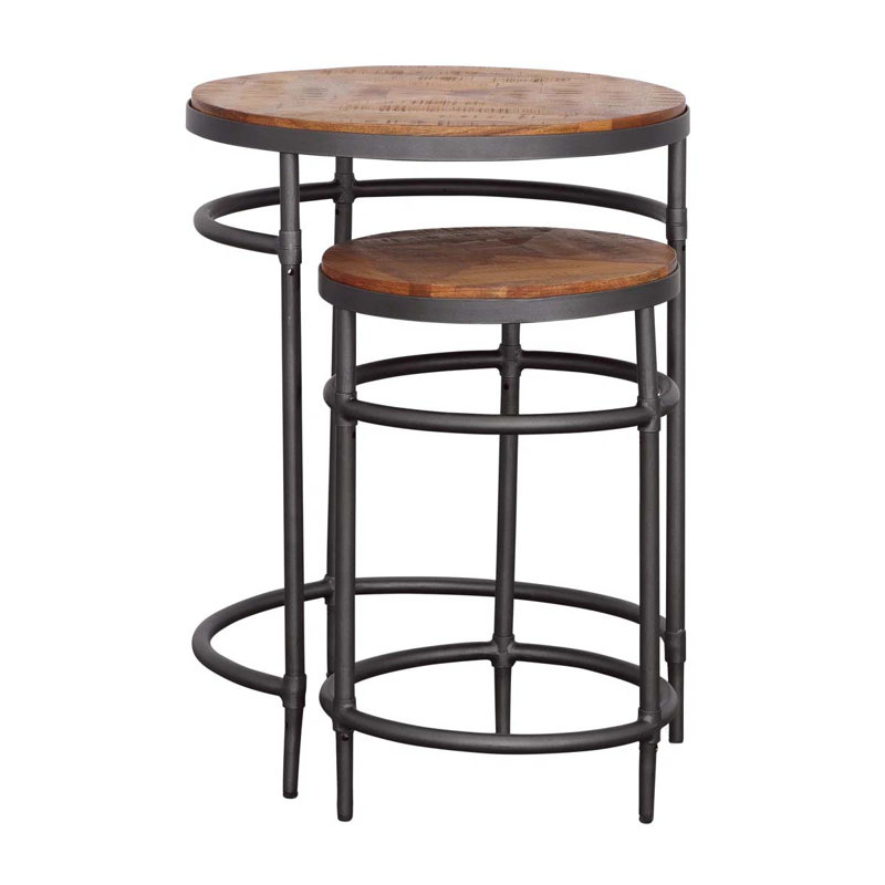 Yazlen Solid Wood Top End Table