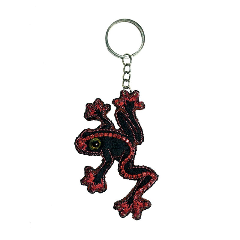 Ensemble pour faire une broche-porte-clés grenouille d'art en cristal BP-374C