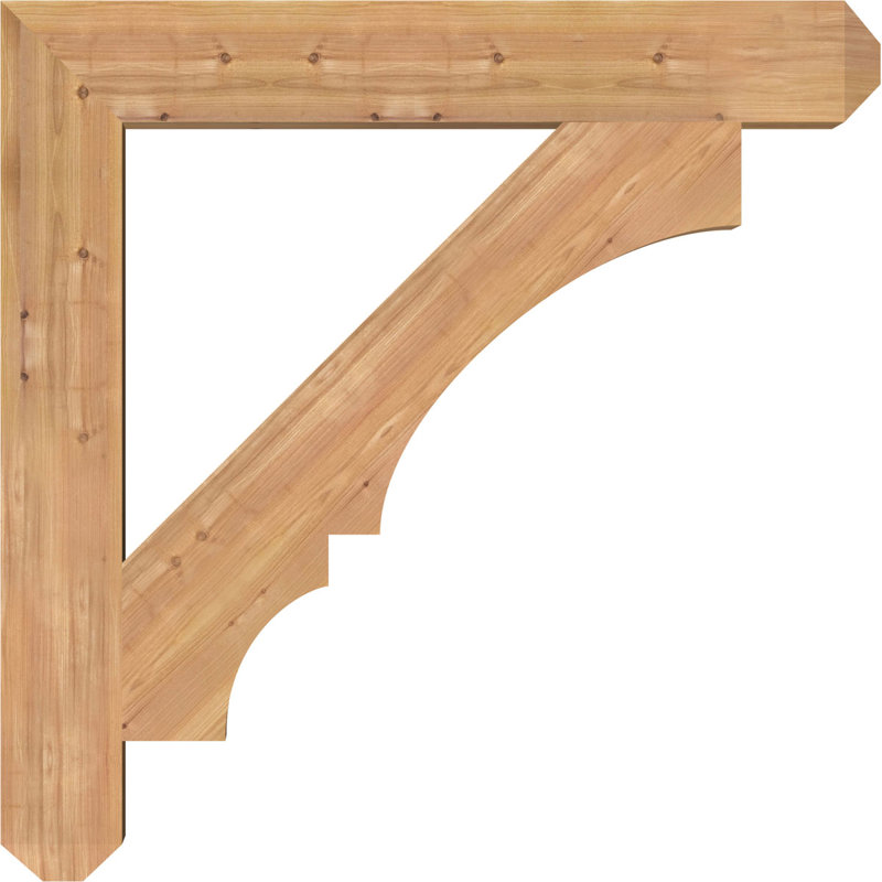 H 5,5 l, Smooth Western Red Cedar, L 6 po x P 40 po x H 40 po