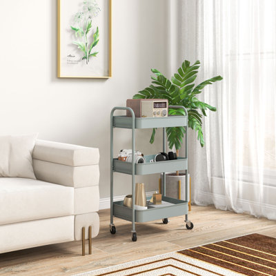 Okemia 79cm H x 45cm W Utility Cart with Wheels