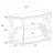 Gretta Merlot 2-Shelf Sofa Console Table
