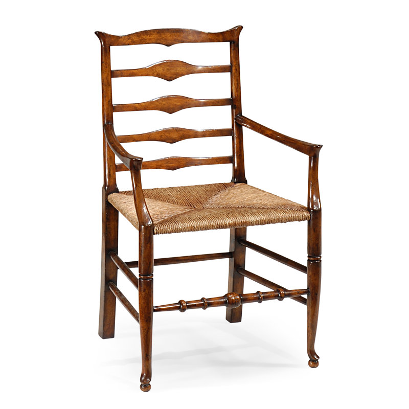 Country Farmhouse Solid Wood Arm Chair