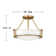 Hathaway 3-Light Semi-Flush Mount Bowl Ceiling Light