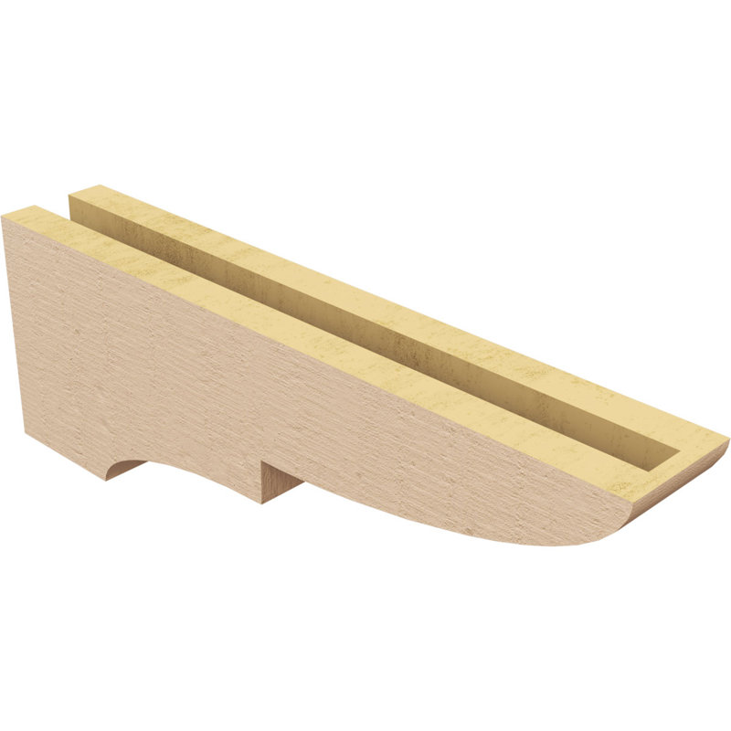 Bois de cèdre brut Ridgewood, Corbeau apprêté Ridgewood, H 6 po x l 3 po x P 18 po