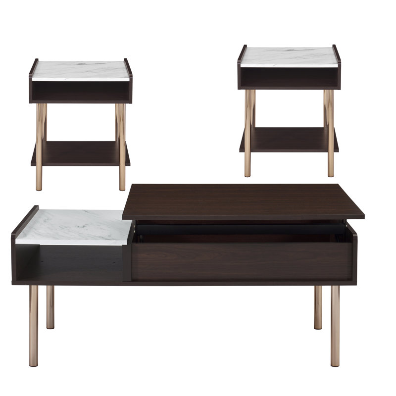 Ensemble de tables basses 3 pièces Askar