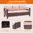 3-Seater Sofa & Ottomans PE  Rattan Patio Sofa Set With Thick Cushions and Sturdy Frame-125400800
