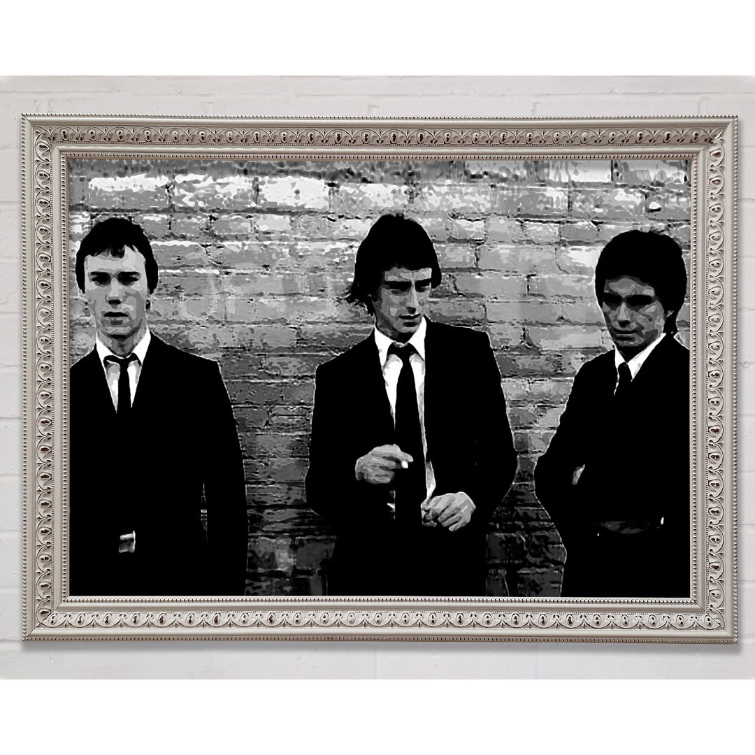 The Jam Retro B N W - Einzelne Bilderrahmen Kunstdrucke